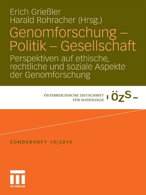 cover image of Genomforschung--Politik--Gesellschaft